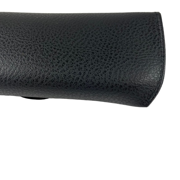 Ray-Ban Sunglasses Eyeglasses Black Soft Leather Case Gold Logo Snap Close Clean - Picture 7 of 16